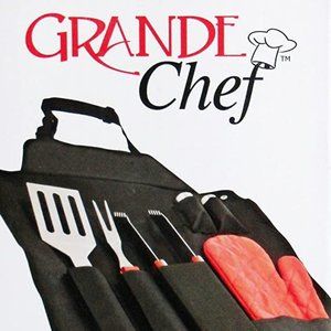 7 Pce BBQ Apron Set - Grande Chef (Kelsey's)